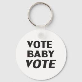 投票ベビー投票の白黒モダン キーホルダー