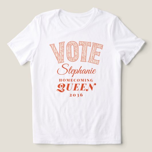 投票ホームカミングクイーンピンクコケットボーホコ トライブレンドTシャツ (デザイン正面)