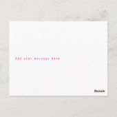 投票ホームカミングクイーンピンクマガジンスタイルHOCO ポストカード (裏面)