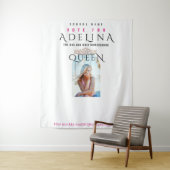 投票ホームカミングクイーンピンクHOCOフォトバックグラウンド タペストリー (インサイチュ)