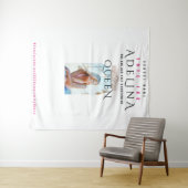 投票ホームカミングクイーンピンクHOCOフォトバックグラウンド タペストリー (インサイチュ(横))