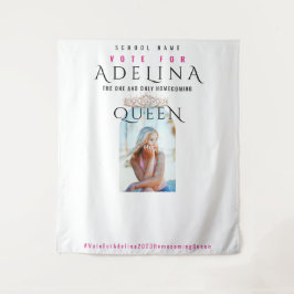 投票ホームカミングクイーンピンクHOCOフォトバックグラウンド タペストリー