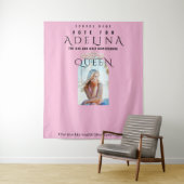 投票ホームカミングクイーンピンクHOCOフォトバックグラウンド タペストリー (インサイチュ)