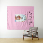 投票ホームカミングクイーンピンクHOCOフォトバックグラウンド タペストリー (インサイチュ(横))