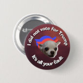 投票ボタンホワイト文字 缶バッジ (正面&裏面)