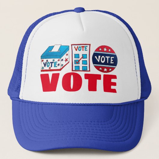 投票ボタン投票日投票投票投票箱 キャップ (正面)