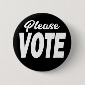 投票ボタン 缶バッジ (正面)