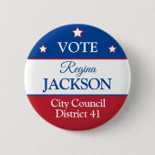 投票ボタン 缶バッジ (正面)