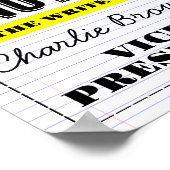 投票ポスタースクール教室Take Note vote ポスター (角)