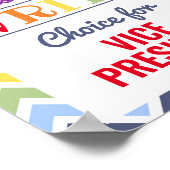 投票ポスター学校教員総書票 ポスター (角)