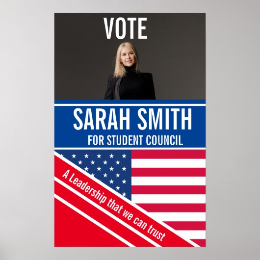 投票ポスター学長、生徒会 ポスター (正面)