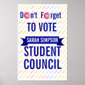 投票ポスター学長、生徒会 ポスター (正面)