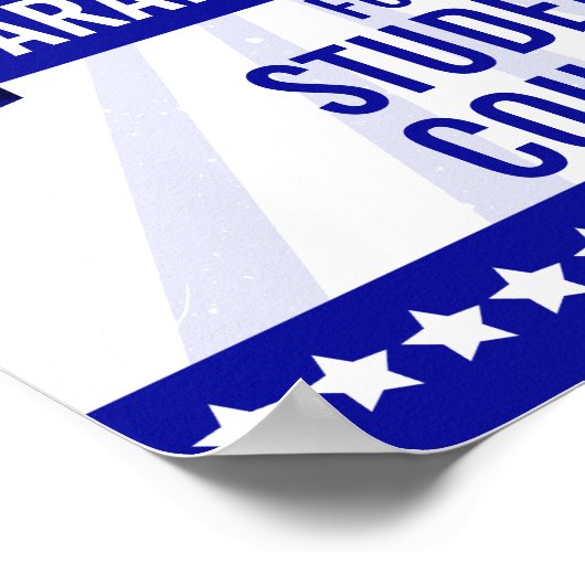 投票ポスター学長、生徒会 ポスター (角)