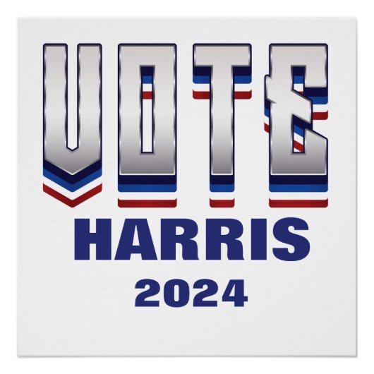 投票モダンタイポグラフィ – 選択 ポスター (正面)