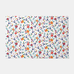 投票モダンフローラお洒落のホームデコール ドアマット