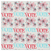 投票レッドブルー米国の愛国的な選挙日花火 ファブリック (クローズアップ)