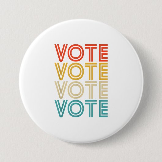 投票ヴィンテージスタイル 缶バッジ (正面)