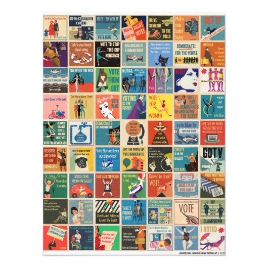 投票ヴィンテージプロパガンダ63ミームポスター フォトプリント            (正面)