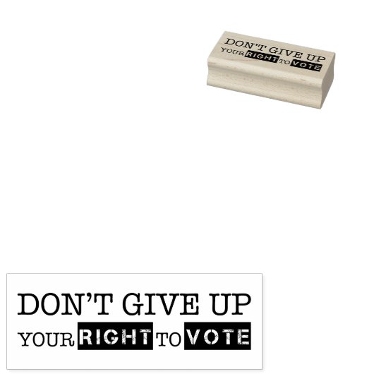 投票与えの権利を守るな ラバースタンプ (押印)