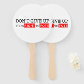 投票与え権を上げないでカスタムも ハンドファン (正面&裏面)