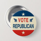 投票共和党員ボタン 缶バッジ (正面&裏面)
