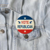 投票共和党員ボタン 缶バッジ (インサイチュ)