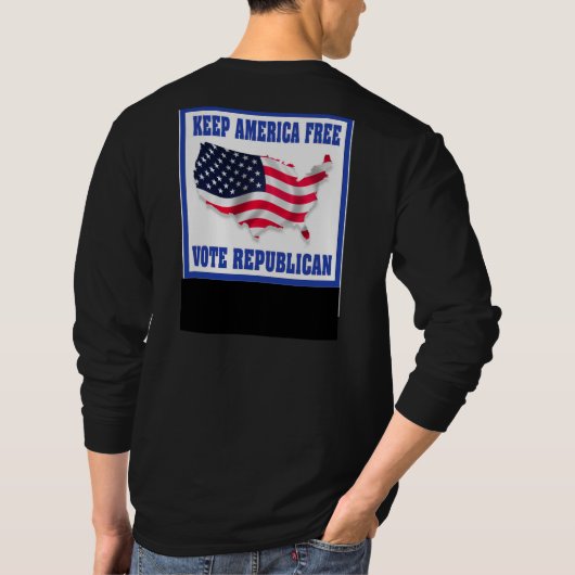 投票共和党員 Tシャツ (裏面)