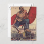 投票共産主義プロパガンダポスター ポストカード (正面/裏面)