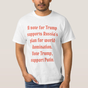 投票切札かサポートロシアのTシャツ Tシャツ