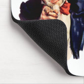 投票労働者は民主主義のためにそれをする マウスパッド (コーナー)