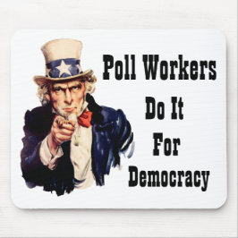 投票労働者は民主主義のためにそれをする マウスパッド