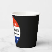 投票労働者は民主主義のためにそれをする 紙コップ (左)