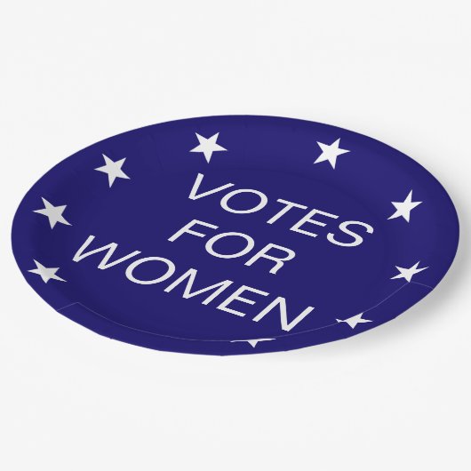 投票女性の第19修正のsuffragetteの紙皿 ペーパープレート (アングル)