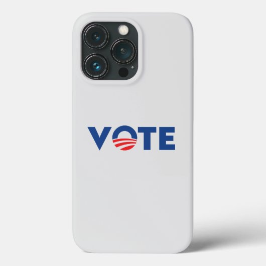 投票希望モダンタイポグラフィ民主党員ライトグレー Case-Mate iPhoneケース (裏面)
