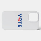 投票希望モダンタイポグラフィ民主党員ライトグレー Case-Mate iPhoneケース (裏面 (横))