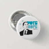 投票希望 缶バッジ (正面&裏面)