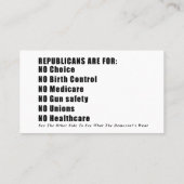 投票情報カード コーリングカード (裏面)