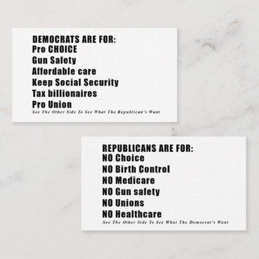 投票情報カード コーリングカード (正面/裏面)