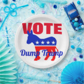 投票愛国的なロバ、スター、トランプ ペーパープレート (パーティー)