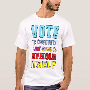 投票所で投票する Tシャツ