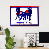 投票所の看板ポスター ポスター (ホームオフィス)