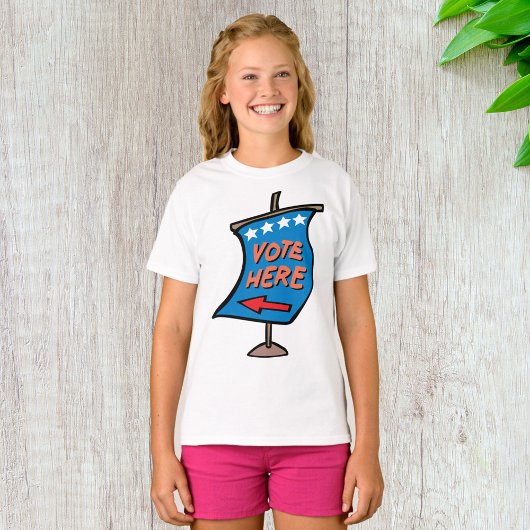 投票所案内サイン Tシャツ