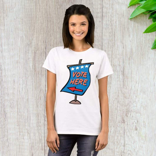 投票所案内サイン Tシャツ