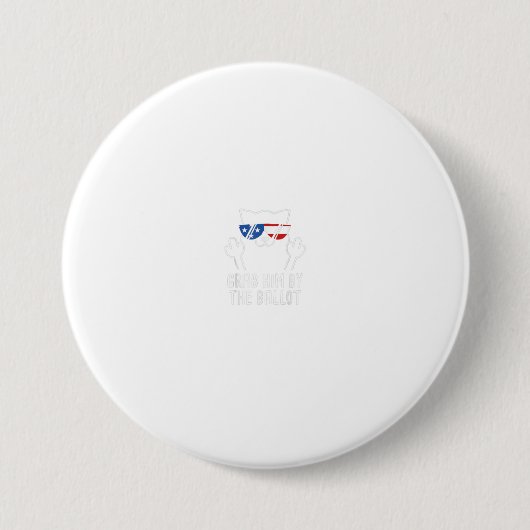 投票投票で彼を取り上げる2020 Cat Democra 缶バッジ (正面)