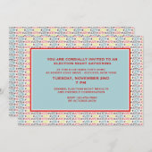 投票投票パーティの招待状 招待状 (正面/裏面)