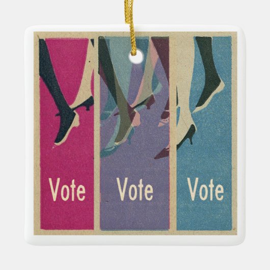 投票投票投票オーナメント セラミックオーナメント (正面)