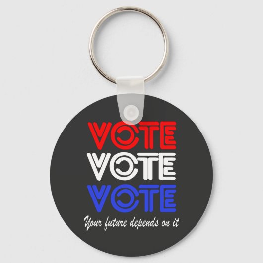 投票投票 キーホルダー (正面)