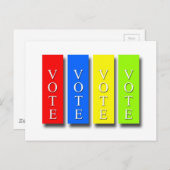 投票投票 ポストカード (正面/裏面)