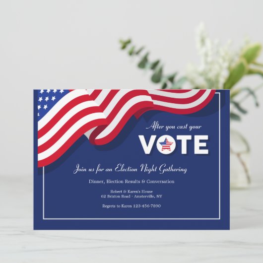 投票招待状 招待状 (スタンド正面)