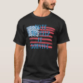 投票救済です生き延び- U.S. Patriotic T-Shirt Tシャツ (正面)